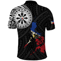 Philippines Strong Polo Shirt Filipino Map Polynesian Tattoo LT14 - Polynesian Pride