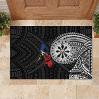 Philippines Strong Rubber Doormat Filipino Map Polynesian Tattoo - Polynesian Pride