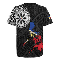 Philippines Strong Rugby Jersey Filipino Map Polynesian Tattoo LT14 - Polynesian Pride