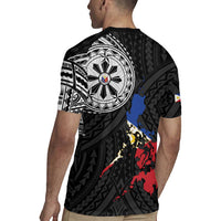 Philippines Strong Rugby Jersey Filipino Map Polynesian Tattoo LT14 - Polynesian Pride