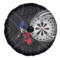 Philippines Strong Spare Tire Cover Filipino Map Polynesian Tattoo - Polynesian Pride