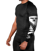 New Zealand Lawn Bowls Custom Arm Sleeves Aotearoa Silver Fern - Polynesian Pride