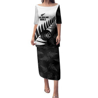 New Zealand Lawn Bowls Custom Family Matching Puletasi and Hawaiian Shirt Aotearoa Silver Fern - Polynesian Pride