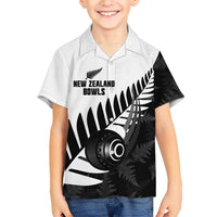 New Zealand Lawn Bowls Custom Family Matching Puletasi and Hawaiian Shirt Aotearoa Silver Fern - Polynesian Pride
