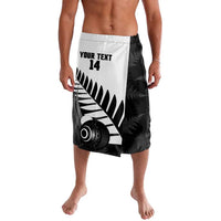 New Zealand Lawn Bowls Custom Lavalava Aotearoa Silver Fern - Polynesian Pride