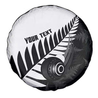 New Zealand Lawn Bowls Custom Spare Tire Cover Aotearoa Silver Fern LT14 - Polynesian Pride