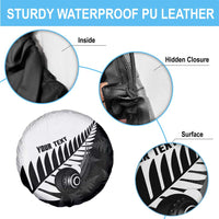 New Zealand Lawn Bowls Custom Spare Tire Cover Aotearoa Silver Fern LT14 - Polynesian Pride