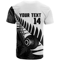 New Zealand Lawn Bowls Custom T Shirt Aotearoa Silver Fern LT14 - Polynesian Pride