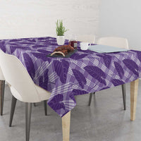 Purple Hawaii Kalo Palaka Motifs Tablecloth Hawaiian Taro Leaves Elegant Vibes LT14 - Polynesian Pride