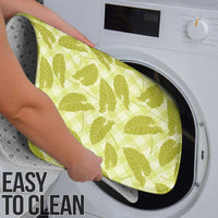 Lime Green Hawaii Kalo Palaka Motifs Bathroom Set Hawaiian Taro Leaves Elegant Vibes LT14 - Polynesian Pride