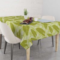 Lime Green Hawaii Kalo Palaka Motifs Tablecloth Hawaiian Taro Leaves Elegant Vibes LT14 - Polynesian Pride