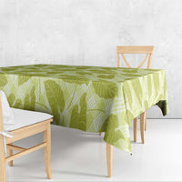 Lime Green Hawaii Kalo Palaka Motifs Tablecloth Hawaiian Taro Leaves Elegant Vibes LT14 - Polynesian Pride
