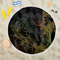 Aloha Hawaii Kalo Beach Blanket Reggae Taro Polynesian Pattern - Polynesian Pride