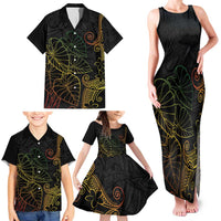 Aloha Hawaii Kalo Family Matching Tank Maxi Dress and Hawaiian Shirt Reggae Taro Polynesian Pattern LT14 - Polynesian Pride