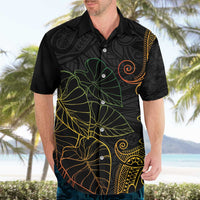 Aloha Hawaii Kalo Hawaiian Shirt Reggae Taro Polynesian Pattern - Polynesian Pride
