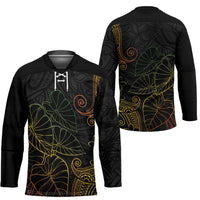 Aloha Hawaii Kalo Hockey Jersey Reggae Taro Polynesian Pattern LT14 - Polynesian Pride