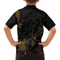 Aloha Hawaii Kalo Kid Hawaiian Shirt Reggae Taro Polynesian Pattern LT14 - Polynesian Pride
