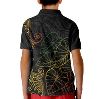 Aloha Hawaii Kalo Kid Polo Shirt Reggae Taro Polynesian Pattern LT14 - Polynesian Pride