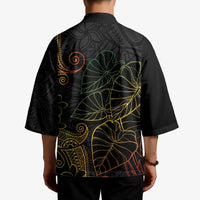 Aloha Hawaii Kalo Kimono Reggae Taro Polynesian Pattern - Polynesian Pride