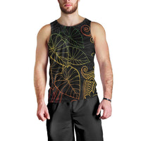 Aloha Hawaii Kalo Men Tank Top Reggae Taro Polynesian Pattern LT14 - Polynesian Pride