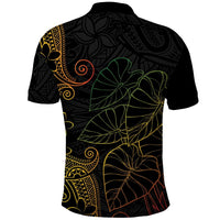 Aloha Hawaii Kalo Polo Shirt Reggae Taro Polynesian Pattern - Polynesian Pride