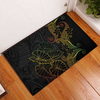 Aloha Hawaii Kalo Rubber Doormat Reggae Taro Polynesian Pattern LT14 - Polynesian Pride