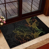 Aloha Hawaii Kalo Rubber Doormat Reggae Taro Polynesian Pattern LT14 - Polynesian Pride