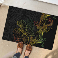 Aloha Hawaii Kalo Rubber Doormat Reggae Taro Polynesian Pattern LT14 - Polynesian Pride