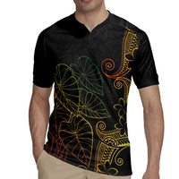 Aloha Hawaii Kalo Rugby Jersey Reggae Taro Polynesian Pattern LT14 - Polynesian Pride