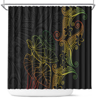 Aloha Hawaii Kalo Shower Curtain Reggae Taro Polynesian Pattern - Polynesian Pride