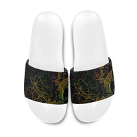 Aloha Hawaii Kalo Slide Sandals Reggae Taro Polynesian Pattern - Polynesian Pride