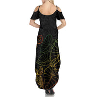 Aloha Hawaii Kalo Summer Maxi Dress Reggae Taro Polynesian Pattern LT14 - Polynesian Pride