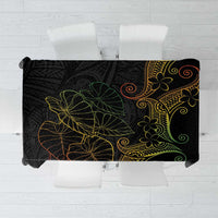 Aloha Hawaii Kalo Tablecloth Reggae Taro Polynesian Pattern LT14 Black - Polynesian Pride