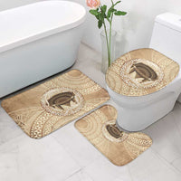 Tonga Skink Kava Bowl Bathroom Set Vintage Tongan Ngatu Pattern LT14 - Polynesian Pride