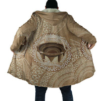 Tonga Skink Kava Bowl Cloak Vintage Tongan Ngatu Pattern LT14 - Polynesian Pride