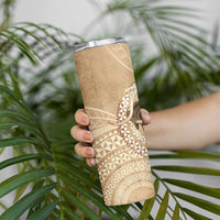 Tonga Skink Kava Bowl Skinny Tumbler Vintage Tongan Ngatu Pattern LT14 - Polynesian Pride
