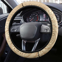 Tonga Skink Kava Bowl Steering Wheel Cover Vintage Tongan Ngatu Pattern LT14 - Polynesian Pride
