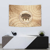 Tonga Skink Kava Bowl Tapestry Vintage Tongan Ngatu Pattern LT14 - Polynesian Pride
