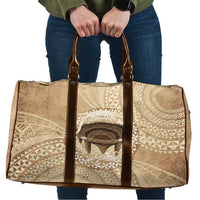 Tonga Skink Kava Bowl Travel Bag Vintage Tongan Ngatu Pattern