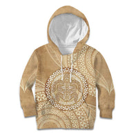 Tonga Ngatu Turtle Kid Hoodie Vintage Tongan Tapa Cloth LT14 Hoodie Brown - Polynesian Pride