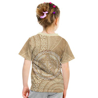 Tonga Ngatu Turtle Kid T Shirt Vintage Tongan Tapa Cloth LT14 - Polynesian Pride