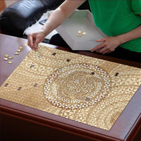 Tonga Ngatu Turtle Puzzle Vintage Tongan Tapa Cloth LT14 - Polynesian Pride