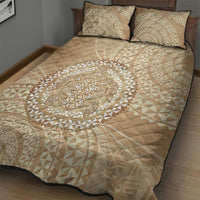 Tonga Ngatu Turtle Quilt Bed Set Vintage Tongan Tapa Cloth LT14 - Polynesian Pride
