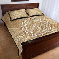 Tonga Ngatu Turtle Quilt Bed Set Vintage Tongan Tapa Cloth LT14 - Polynesian Pride