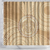 Tonga Ngatu Turtle Shower Curtain Vintage Tongan Tapa Cloth LT14 - Polynesian Pride