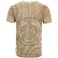 Tonga Ngatu Turtle T Shirt Vintage Tongan Tapa Cloth LT14 - Polynesian Pride