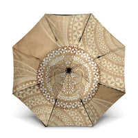 Tonga Ngatu Turtle Umbrella Vintage Tongan Tapa Cloth