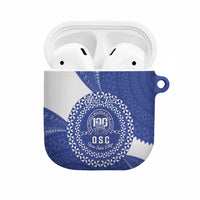 Queen Salote College 100th Anniversary Personalized AirPods Case Est 1926 Kolisi Fefine Tongan Ngatu Pattern