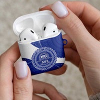 Queen Salote College 100th Anniversary Personalized AirPods Case Est 1926 Kolisi Fefine Tongan Ngatu Pattern