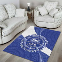 Queen Salote College 100th Anniversary Personalized Area Rug Est 1926 Kolisi Fefine Tongan Ngatu Pattern LT14 - Polynesian Pride